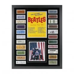 SOLD OUT! The Beatles Collectible - American Tour 1964 Ticket Collage Framed 26 X 32 Beatles, The
