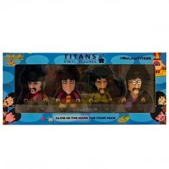 SOLD OUT! Beatles Titans Yellow Submarine Glow In The Dark Fab Four Blue Meanie & Sub Figures Set Of 6 Beatles, The