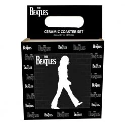 Vandor The Beatles Collectible 2018 50th Anniversary Abbey Road Coasters Set Of 4 Beatles, The