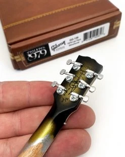 Axe Heaven Tool Collectible Adam Jones 1979 Gibson Les Paul Custom - Antique Silverburst Mini Guitar Replica 1:4 Scale Model