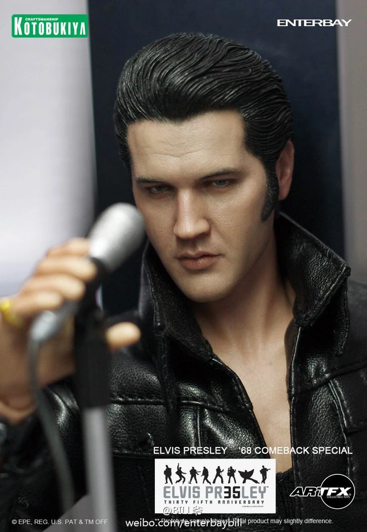 Elvis Presley Collectible 2012 Kotobukiya ArtFX 1968 Comeback Special 1:6 Scale Figure