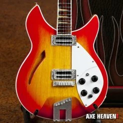 Axe Heaven 12-String Fire Sunburst Miniature Guitar Replica Collectible