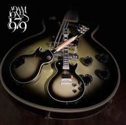 Axe Heaven Tool Collectible Adam Jones 1979 Gibson Les Paul Custom - Antique Silverburst Mini Guitar Replica 1:4 Scale Model