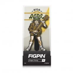 AC/DC Collectible Handpicked 2017 FiGPiN Angus Young High Voltage Pin & Display