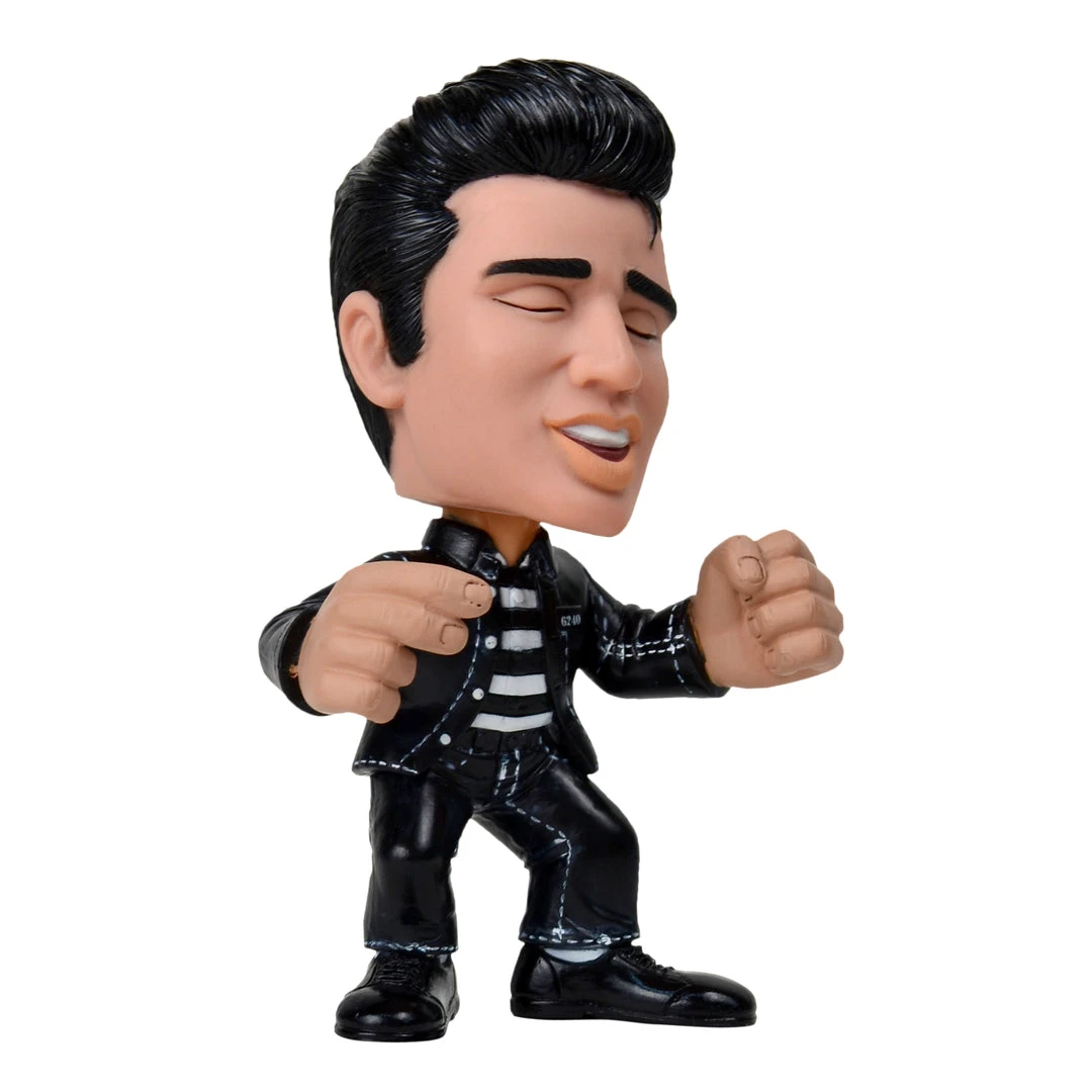 Elvis Presley Movie Collectible: 2009 Funko Force Jailhouse Rock Figure In Blue Lid Display Case