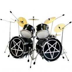 Motley Crue Collectible Axe Heaven Tommy Lee Shout At The Devil Drum Set Miniature Replica