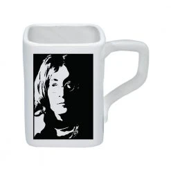 Vandor The Beatles Collectibles: 2019 White Album Square Ceramic 12 Oz Mug Set Of 4 Beatles, The