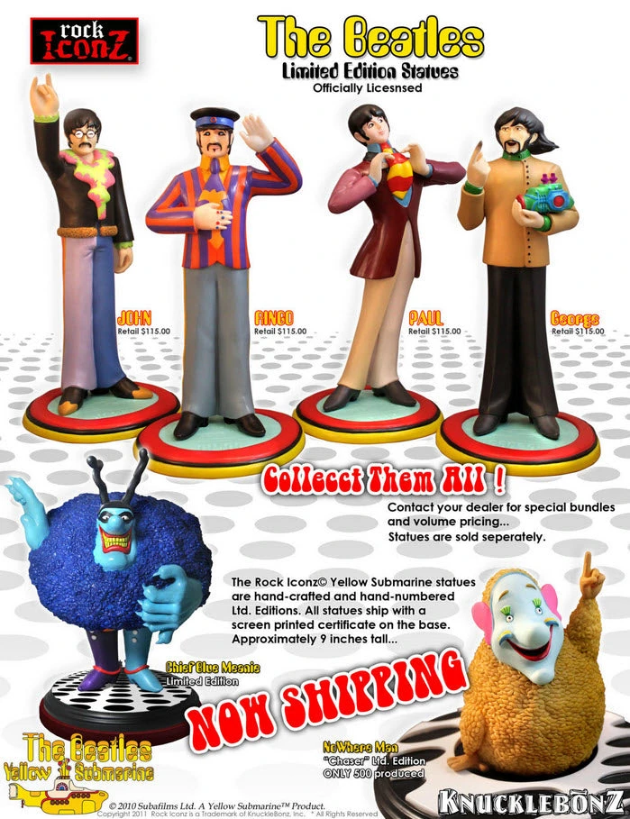 Beatles, The The Beatles Collectible 2011 Knucklebonz Rock Iconz Yellow Submarine Ringo Starr Statue