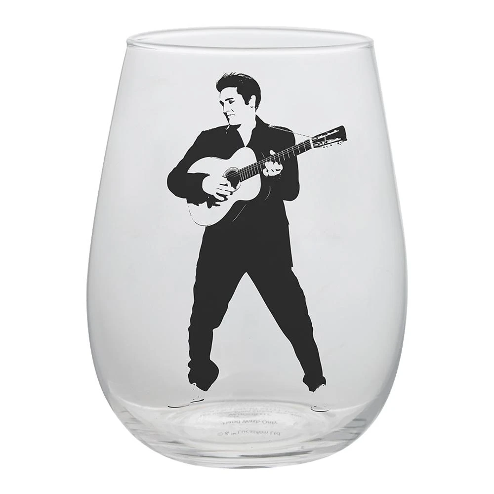 Elvis Collectibles Vandor 2018 Elvis Presley 18 Oz Contour Glasses - Set Of 2
