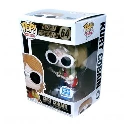 Nirvana Collectible 2018 Funko Shop Exclusive Kurt Cobain Pop! Rocks Figure #64 In Stacks Display Kurt Cobain, Nirvana