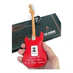 Jimi Hendrix Collectible Officially Licensed Axe Heaven Mini Fender™ Strat™ Monterey Guitar Model