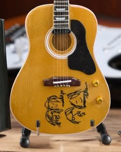 Axe Heaven John Lennon “Give Peace A Chance” Mini Acoustic Guitar Replica - Fab Four Beatles, The