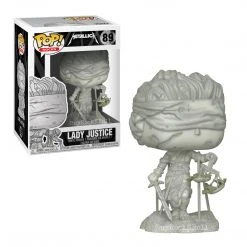 Metallica Collectible 2017 Funko POP! Rocks 4 Figure Set And Lady Justice Statue