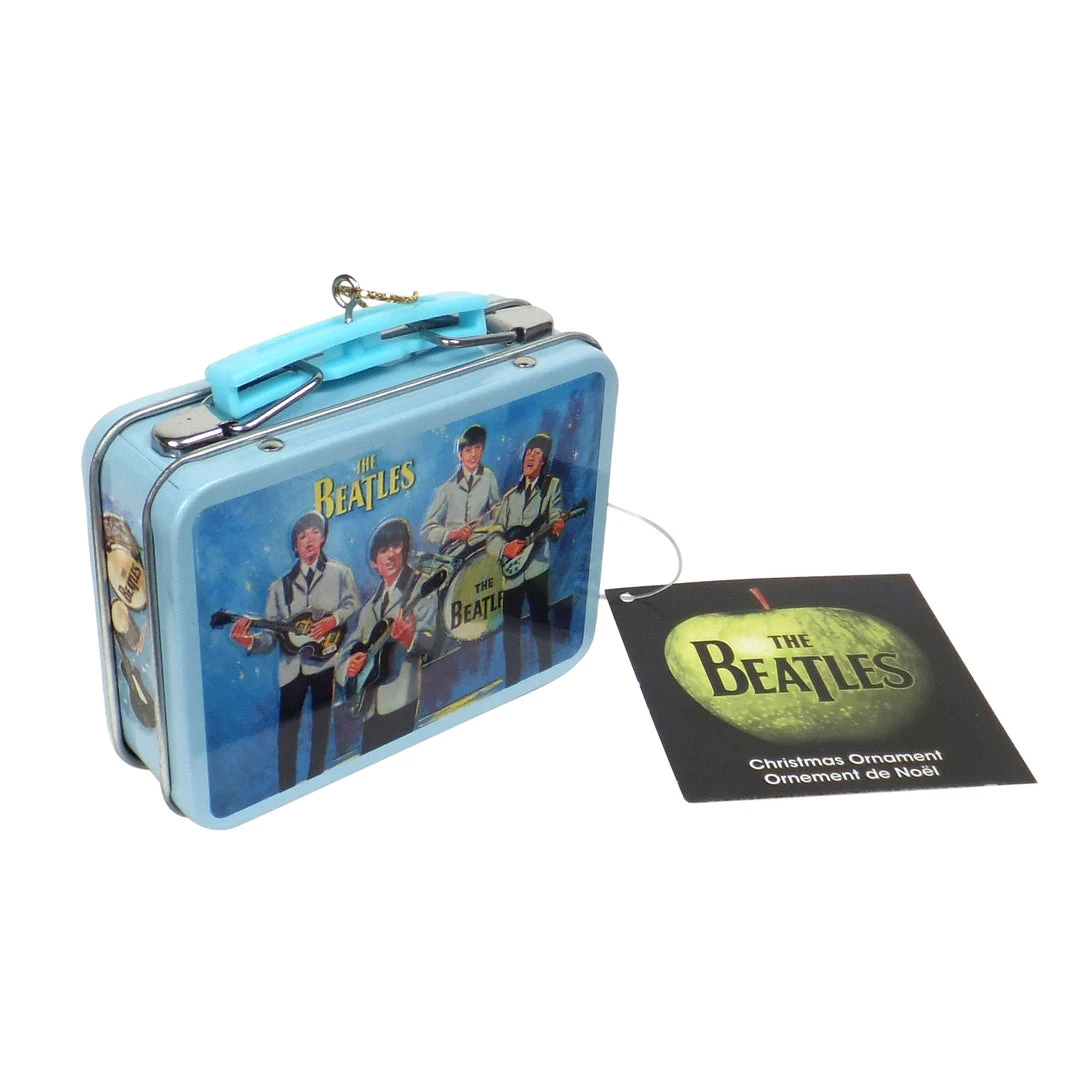 Vandor Beatles Collectibles: 2012 Kurt Adler Miniature Aladdin Lunch Box Christmas Ornaments
