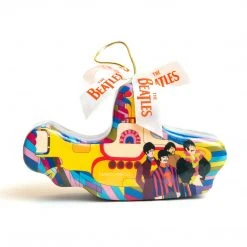 The Beatles Collectible 2007 Vandor Yellow Submarine Decoupage Christmas Ornament Beatles, The