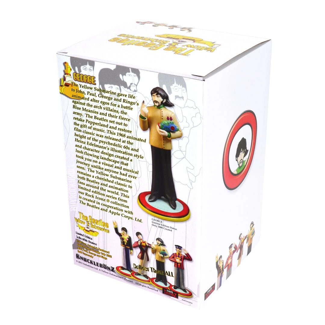 Rare Beatles Collectible 2011 Knucklebonz Rock Iconz Yellow Submarine George Harrison Statue Beatles, The
