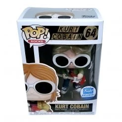 Nirvana Collectible 2018 Funko Shop Exclusive Kurt Cobain Pop! Rocks Figure #64 In Stacks Display Kurt Cobain, Nirvana
