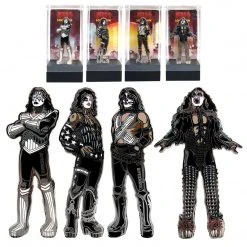 SOLD OUT! KISS Collectible 2017 FiGPiN Love Gun Enamel Figure Pin Set With Displays