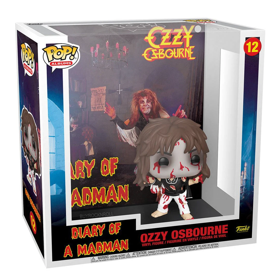 Ozzy Osbourne Collectible Handpicked 2021 Funko Pop Albums Diary Of A Madman Ozzy Figure #12