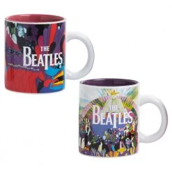 Beatles Collectibles 2016 Vandor Yellow Submarine Teacups & Saucers Set Of 2 (PP) Beatles, The
