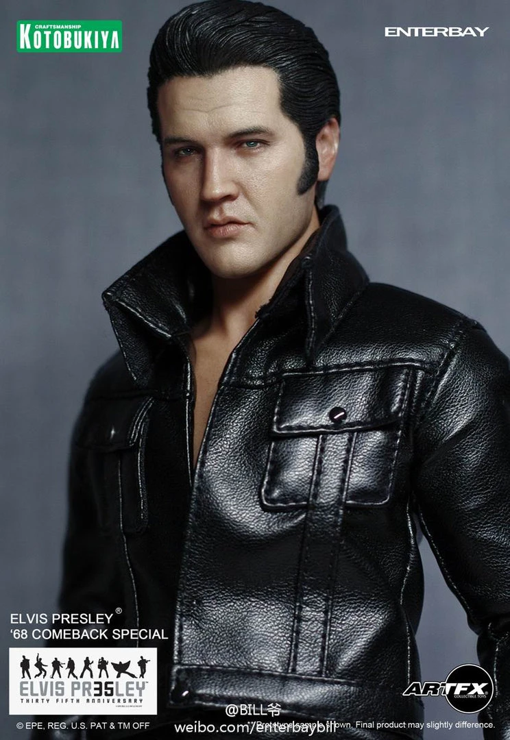 Elvis Presley Collectible 2012 Kotobukiya ArtFX 1968 Comeback Special 1:6 Scale Figure