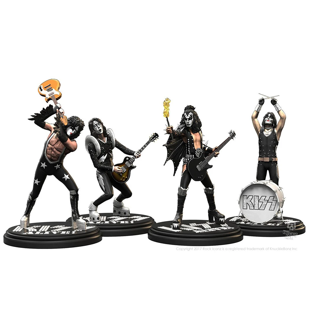 KISS Collectible: 2017 KnuckleBonz Rock Iconz Alive Statue Set