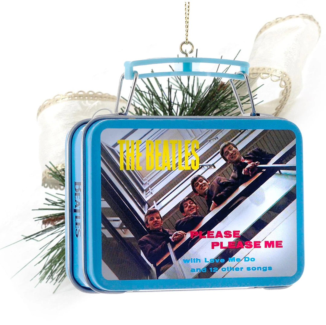 Beatles Collectibles: 2013 Kurt Adler Lunch Box Christmas Ornament Set Beatles, The