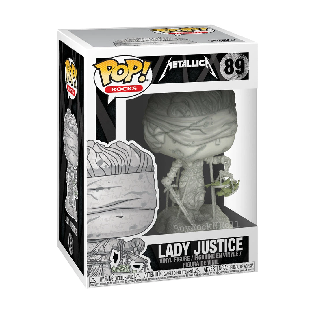 Metallica 2018 Funko POP Rocks Lady Justice Vinyl Figure In Premium Display Case
