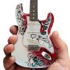 Jimi Hendrix Collectible Officially Licensed Axe Heaven Mini Fender™ Strat™ Monterey Guitar Model