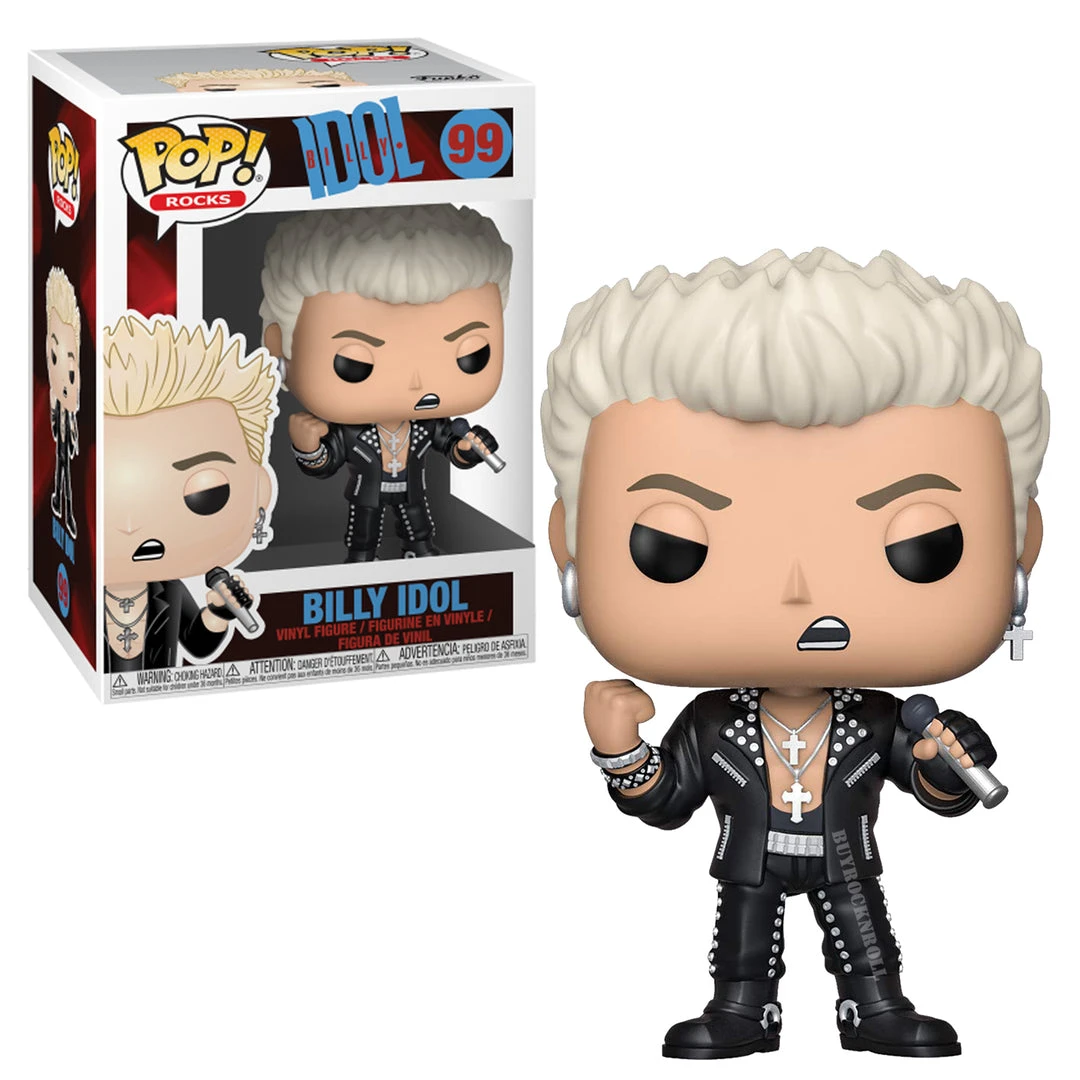 Billy Idol Collectible: Funko Pop! Rocks Handpicked Figure In Protector Case