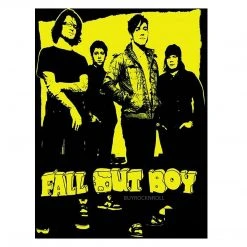 Fall Out Boy Collectible 2006 Sota Toys FOB Band Figures Boxed Set & Mini Poster