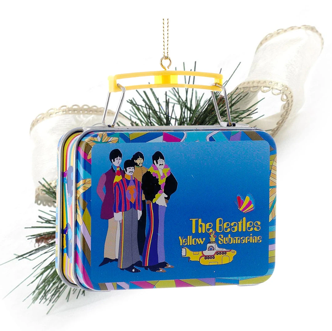 Beatles Collectibles: 2013 Kurt Adler Lunch Box Christmas Ornament Set Beatles, The