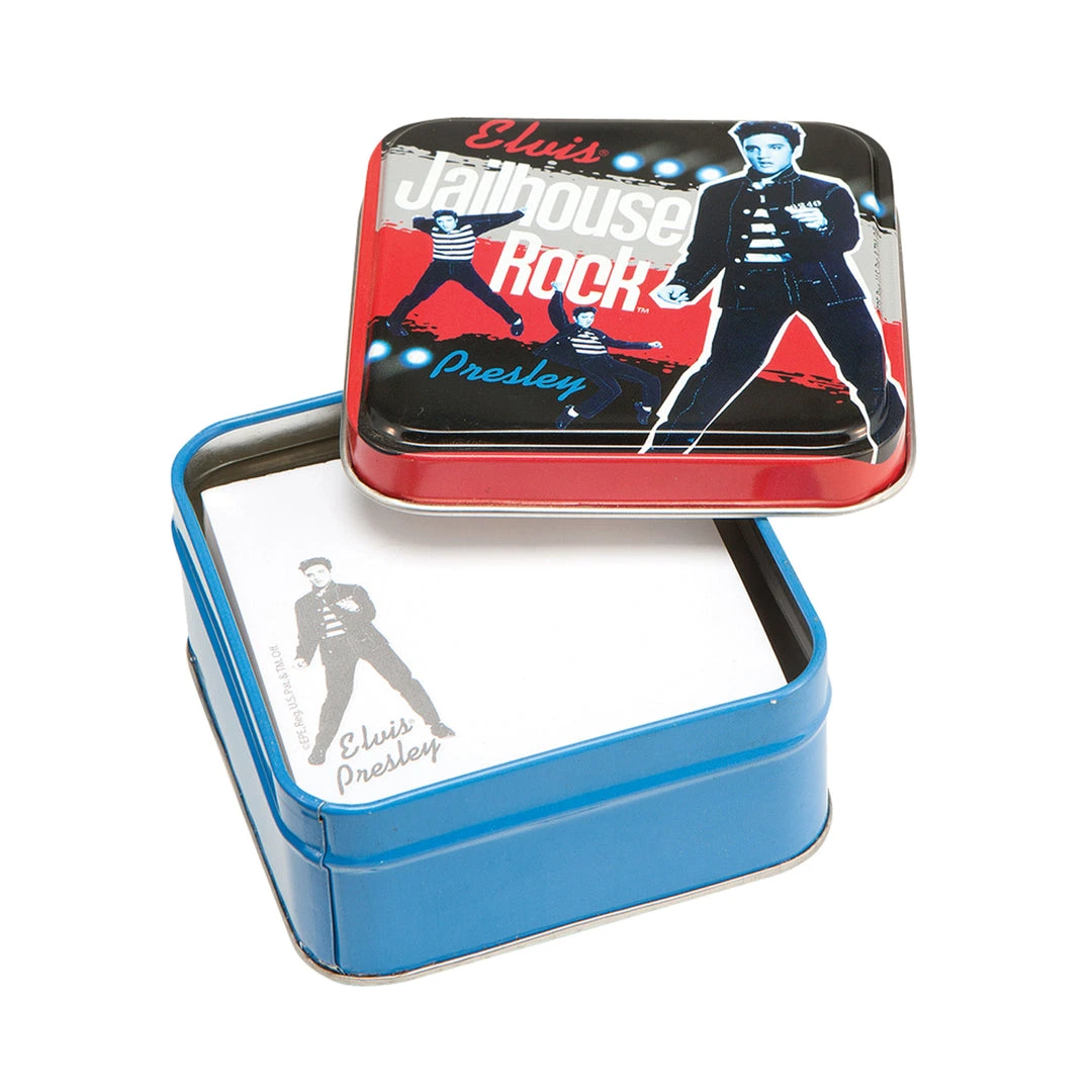 Elvis Presley Collectible 2009 Vandor Jailhouse Rock Notepad & Tin