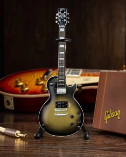 Axe Heaven Tool Collectible Adam Jones 1979 Gibson Les Paul Custom - Antique Silverburst Mini Guitar Replica 1:4 Scale Model