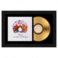 SOLD OUT! Queen Collectible A Night At The Opera By Queen 24KT Gold Record LP Album Framed 17x26