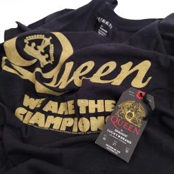 2018 Queen Freddie Mercury Lucky Brand Womens We Are The Champions T-Shirt-Medium