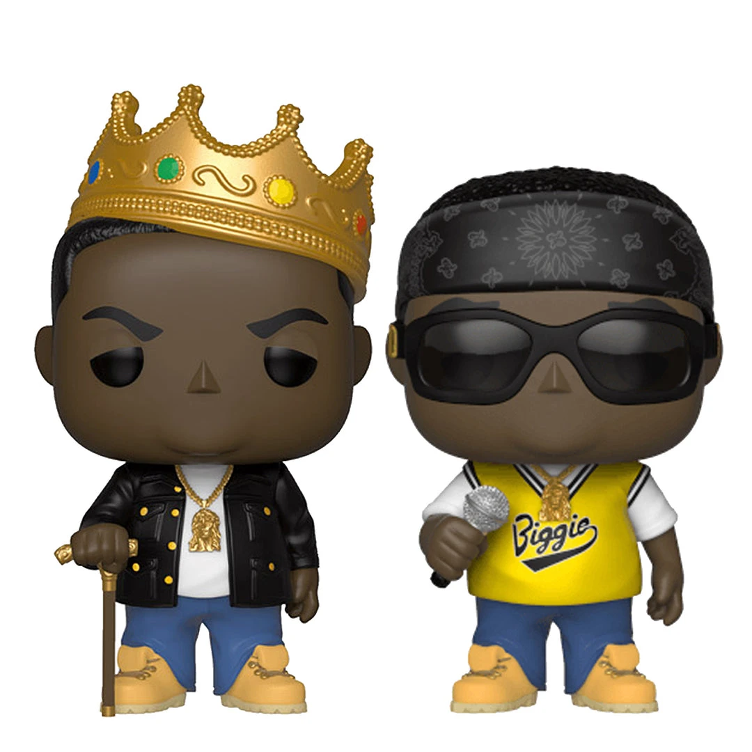 Notorious B.I.G. Collectible Handpicked 2018 Funko Pop! Rocks Biggie Figures In Protector Display Case Biggie Smalls