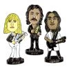 RUSH Collectible - 2007 Geddy, Alex, And Neil Bobblehead Enamel Bobbing Pins