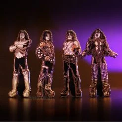 SOLD OUT! KISS Collectible 2017 FiGPiN Love Gun Enamel Figure Pin Set With Displays