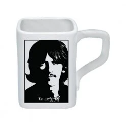 Vandor The Beatles Collectibles: 2019 White Album Square Ceramic 12 Oz Mug Set Of 4 Beatles, The
