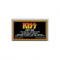 SOLD OUT! KISS Collectible Love Gun Limited Edition 24 Kt Gold Record Album LP Framed