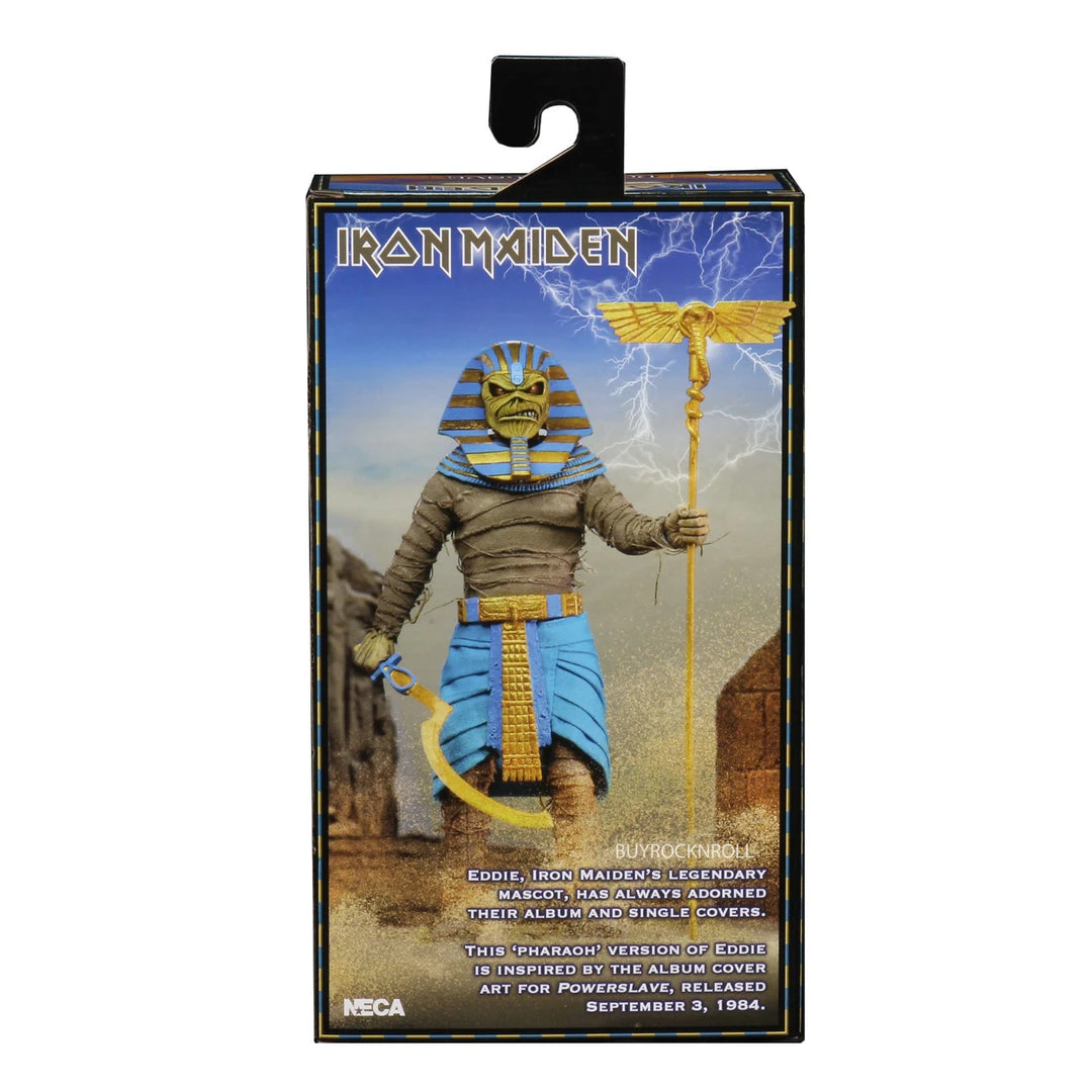 Iron Maiden Collectible 2020 Neca Powerslave Pharaoh Eddie 8-inch Clothed Figure