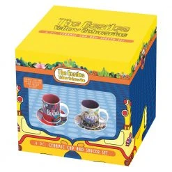 Beatles Collectibles 2016 Vandor Yellow Submarine Teacups & Saucers Set Of 2 (PP) Beatles, The