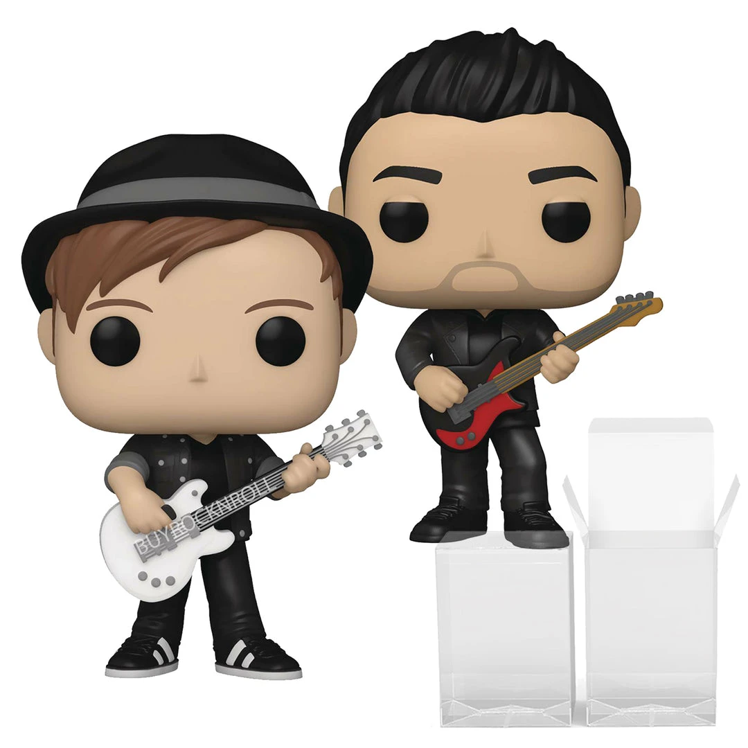 Pop Rocks! Fall Out Boy Collectible 2021 Funko Pop! Rocks Patrick Stump Pete Wentz Figures In Funko Pop! Protectors