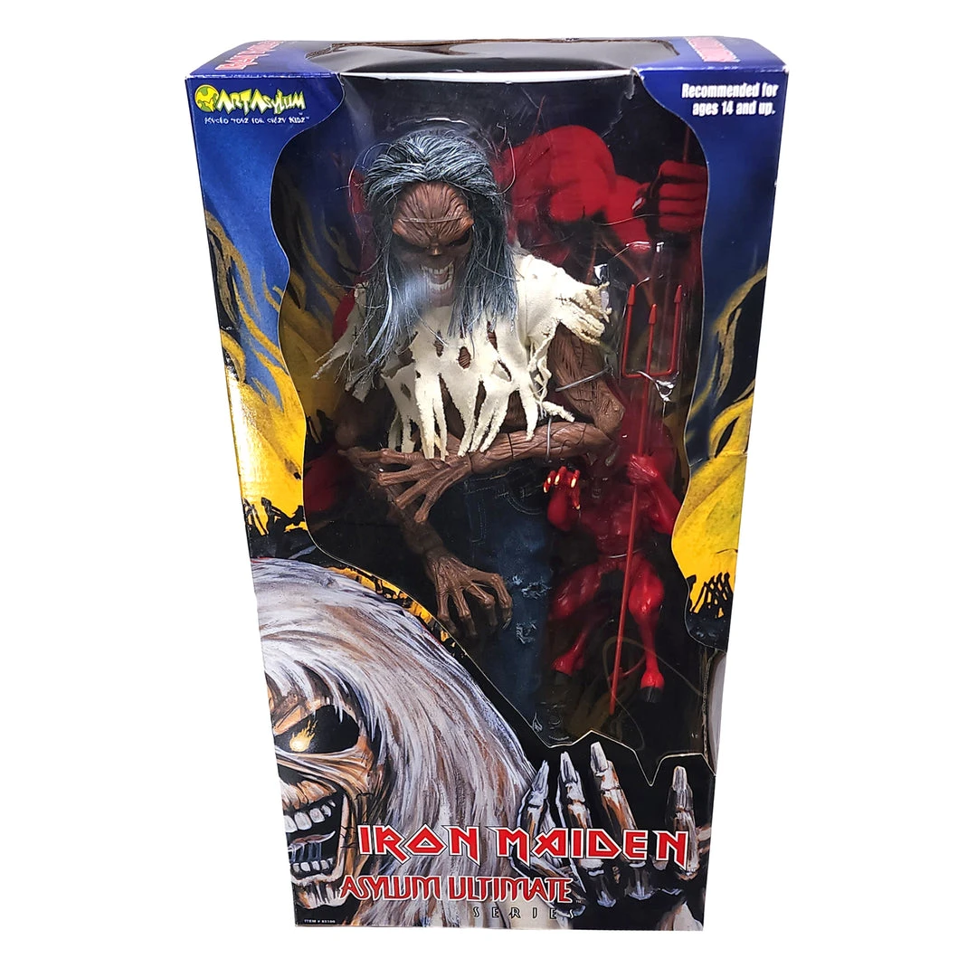 Iron Maiden Collectible 2002 Art Asylum Number Of The Beast Eddie LP 18" Figure