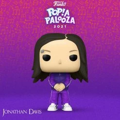 KoRN 2021 Handpicked Funko Pop Rocks Jonathan Davis Figure In Protector