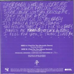 Warner Brothers Prince Collectible 2019 I Feel For You Acoustic Demo 7 Purple Vinyl 45RPM Record