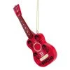 The Beatles Beatles, The Beatles Collectible 2015 Kurt Adler Retro Toy 5" Red Guitar Christmas Ornament