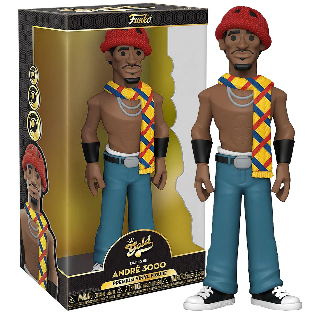Outkast Collectible Handpicked 2021 Funko Premium Vinyl Gold Andre 3000 12" Figure