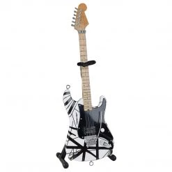 Axe Heaven EVH Black & White VH1 Eddie Van Halen Mini Guitar Replica Collectible